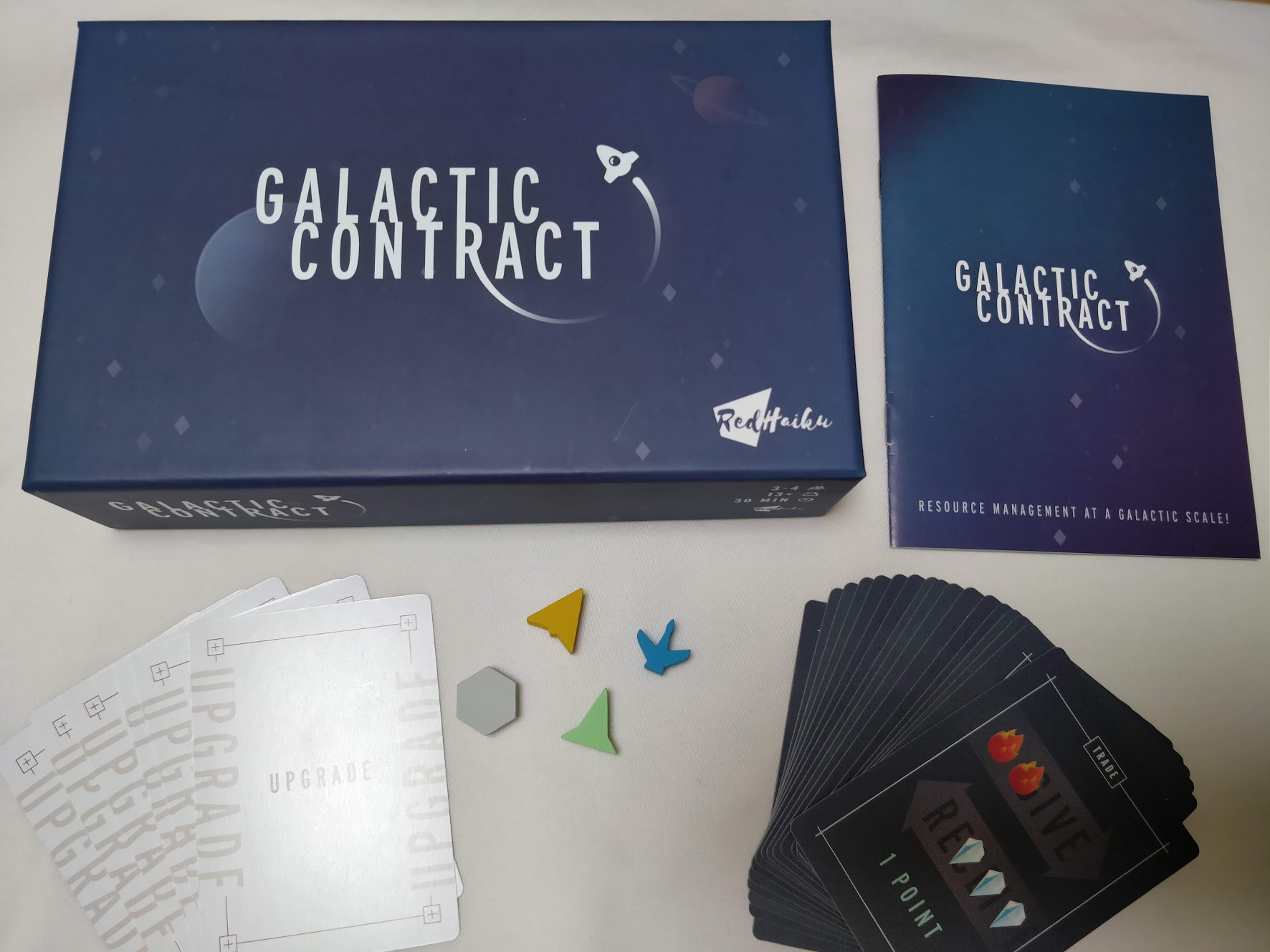 Galactic Rider Board Galactic Contract - Strategic Space Board Game